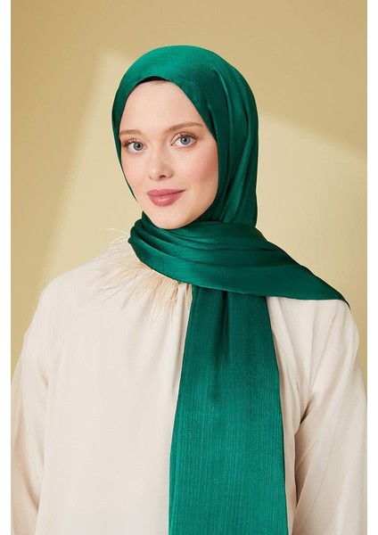 Çimen Yeşili Janjan Abiye Şal