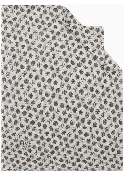 Açık Yeşil Relax Fırça Puantiye Şal