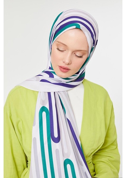 Zümrüt Ataç Desen Mono Krep Şal fırsatları
