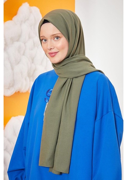 Açık Haki Pamuk Cazz Şal