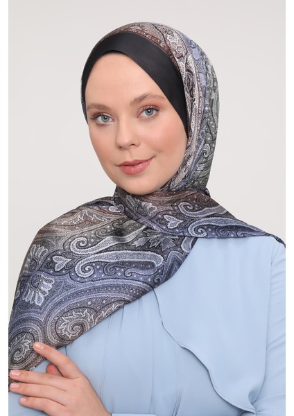 Siyah-Mavi Gölgeli Desen Brand Şal fiyatları
