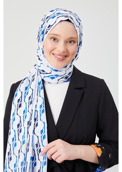 Saks Yuvarlak Desen Violet Medine İpeği Şal fırsatları