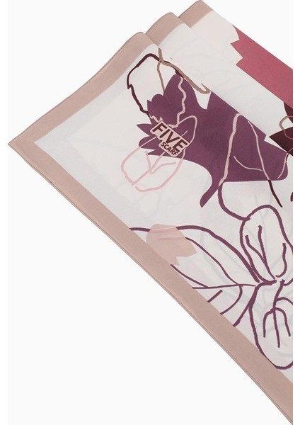 Açık Eflatun Yaprak Desen Krep Şal fiyatları