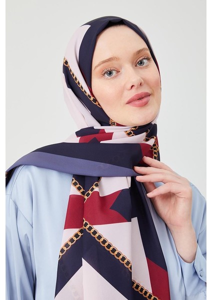 İndigo Halka Desen Violet Medine İpeği Şal fiyatları