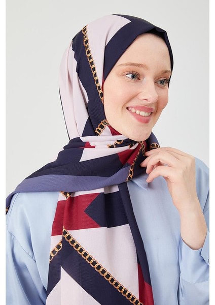 İndigo Halka Desen Violet Medine İpeği Şal fırsatları