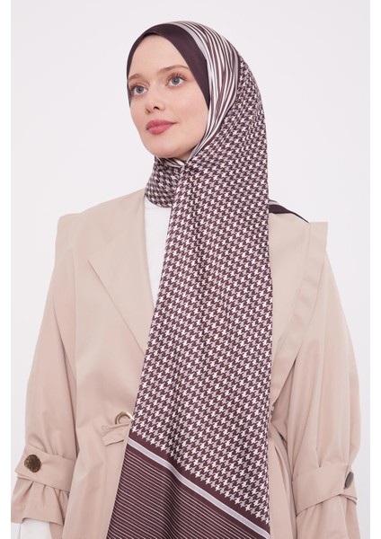 Acı Kahve Kazayağı Desen Brand Şal fırsatları