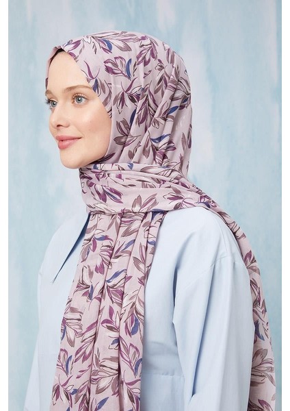 Gül Kurusu Yaprak Desen Cotton Şal modelleri