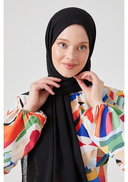 Siyah Frozen Şal modelleri