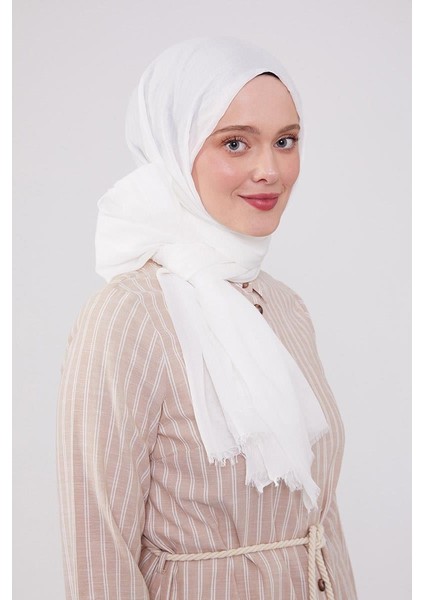 Beyaz Olay Pamuk Şal fiyatları