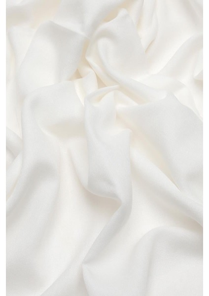 Beyaz Modal Pamuk Şal