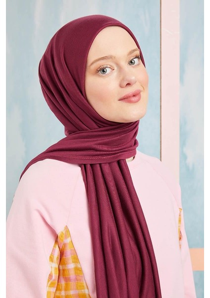 Koyu Bordo Five Penye Şal