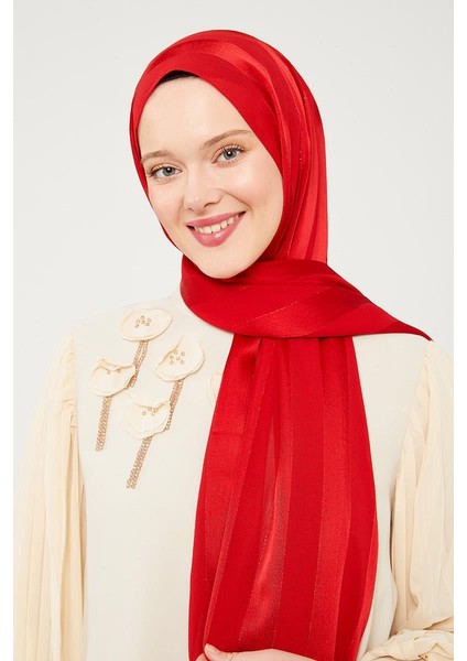 Kırmızı Sim Şeritli Tokyo Şal modelleri