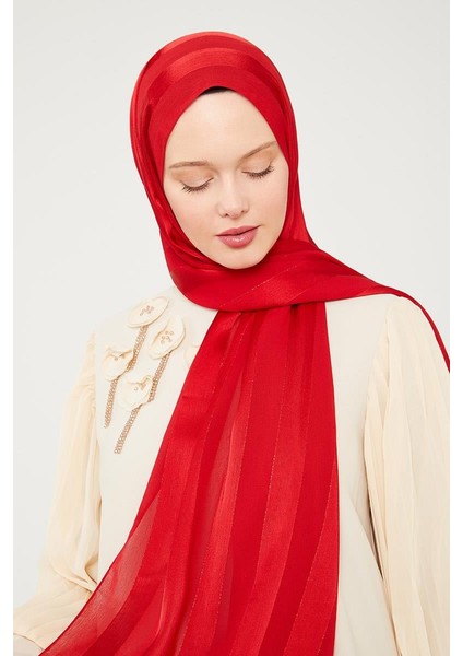 Kırmızı Sim Şeritli Tokyo Şal fırsatları