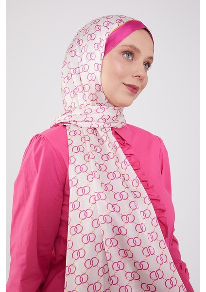 Fuşya Halka Desen Brand Şal modelleri