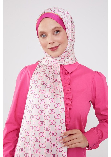Fuşya Halka Desen Brand Şal fırsatları