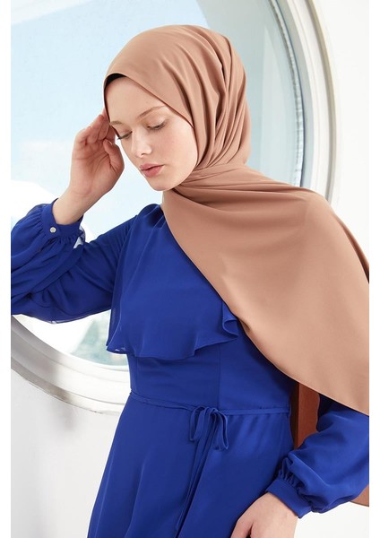 Koyu Vizon Medine İpeği Şal