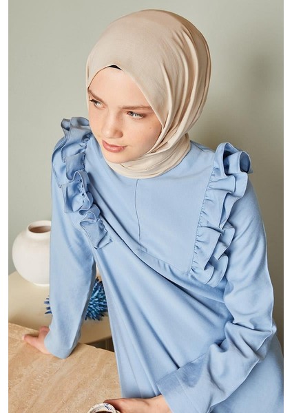 Ekru Modal Pamuk Şal