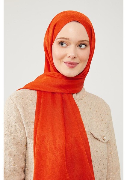 Turuncu Jakarlı Elegance Şal fırsatları