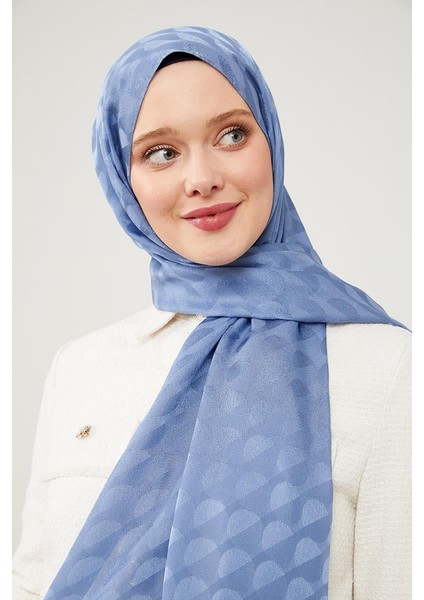 İndigo Ay Desen Jakarlı Elegance Şal fiyatları