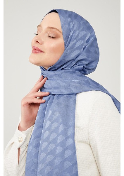 İndigo Ay Desen Jakarlı Elegance Şal fırsatları