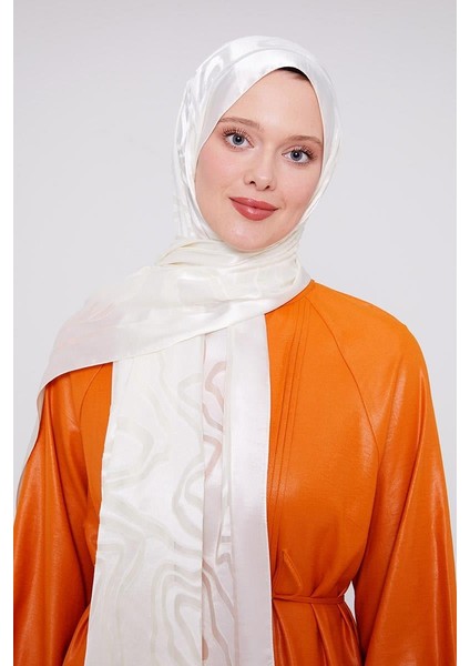 Ekru Soyut Desen Deluxe Devore Şal fiyatları