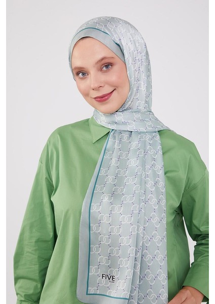 Su Yeşili Halka Desen Brand Şal fiyatları
