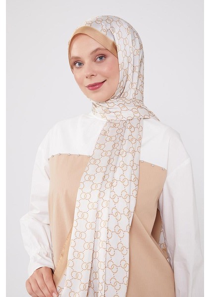Gold Halka Desen Brand Şal