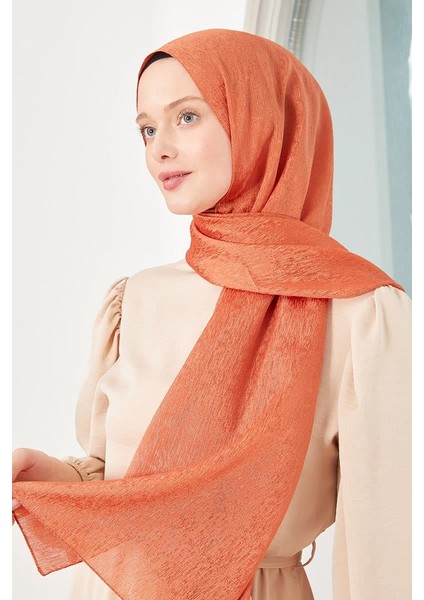 Turuncu Elmas Abiye Şal