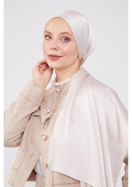 A.Vizon Yanları Taş Şeritli Brilant Şal