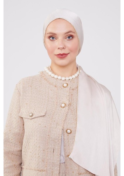 A.Vizon Yanları Taş Şeritli Brilant Şal modelleri