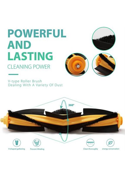 Deebot Ozmo T8 T8 Max T8 T8+ Serisi/ T9 /n8, N8 / N8 Pro Robot Süpürge Için Aksesuar Kiti (Yurt Dışından) fırsatları