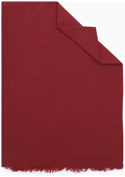 Vişne Naturel Pamuk Şal