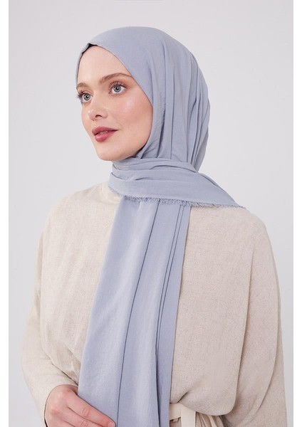 Gök Mavisi Maxi Cotton Şal