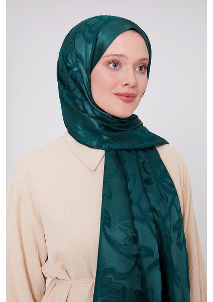 Zümrüt Yonca Desen Deluxe Devore Şal fırsatları