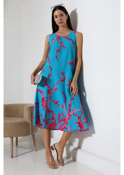 Yazlık Askılı Viskon Elbise 2691 modelleri