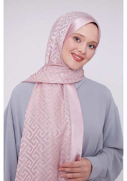 Pembe Labirent Desen Deluxe Devore Şal fiyatları