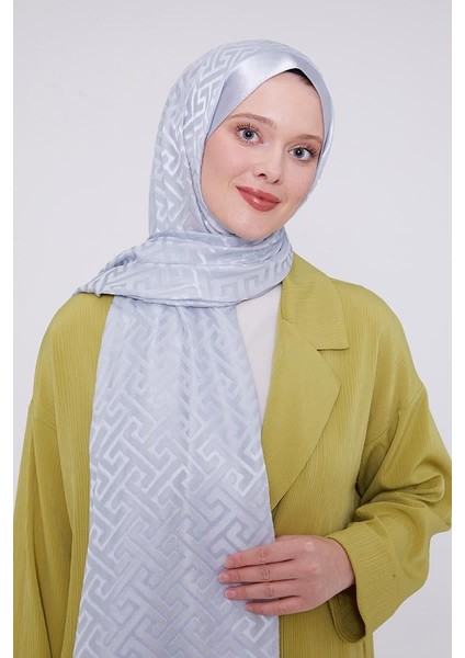 Bebe Mavisi Labirent Desen Deluxe Devore Şal