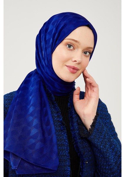 Saks Ay Desen Jakarlı Elegance Şal