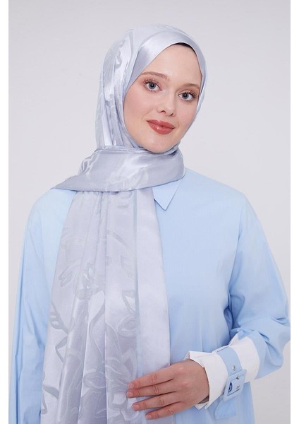 Bebe Mavisi Yonca Desen Deluxe Devore Şal