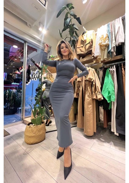 Skıms Elbise Füme
