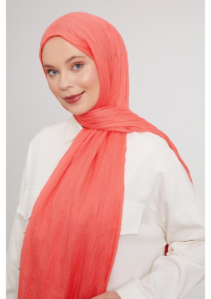 Somon Pliseli Pamuklu Şal fiyatları