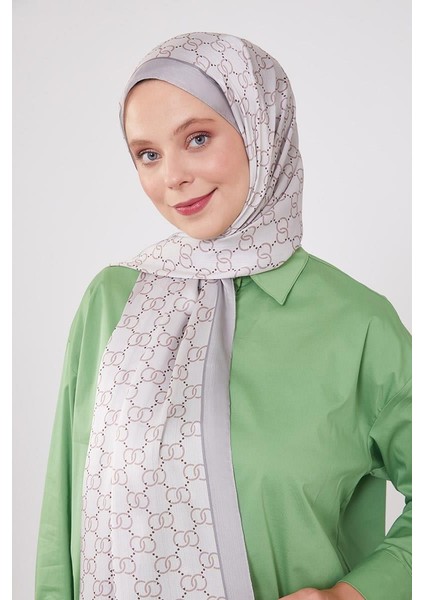 Gümüş Halka Desen Brand Şal modelleri