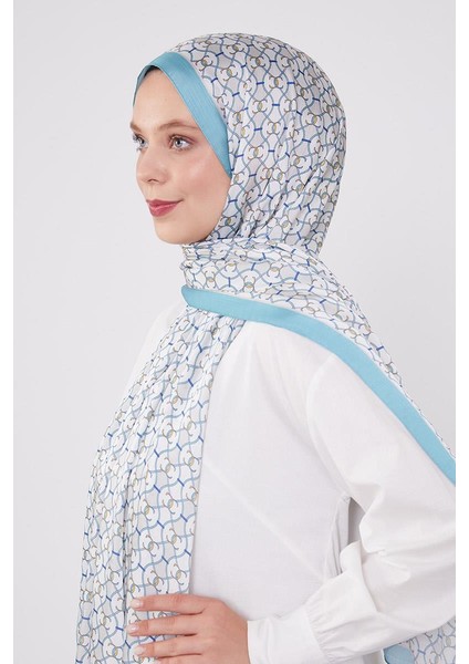 Turkuaz Zincir Desen Brand Şal modelleri