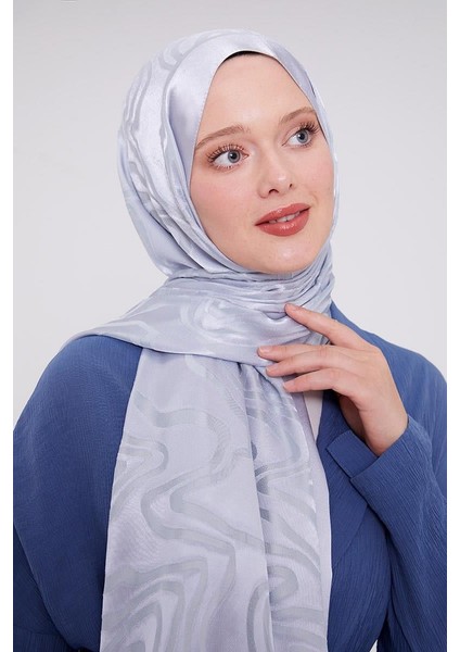 Bebe Mavisi Soyut Desen Deluxe Devore Şal modelleri