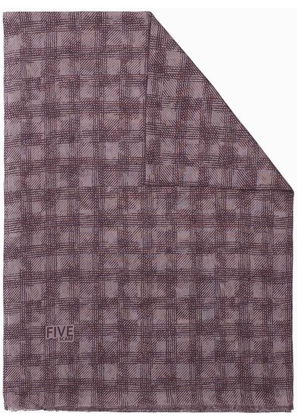 Leylak Relax Ekose Desen Şal