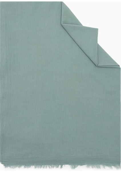 Açık Yeşil Naturel Pamuk Şal