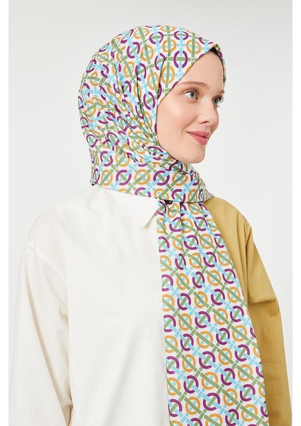 Mor Yuvarlak Desen Mono Krep Şal fiyatları