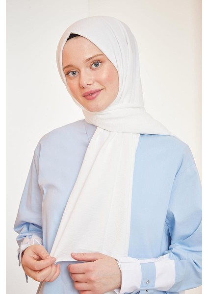 Kar Beyaz Pamuk Cazz Şal modelleri