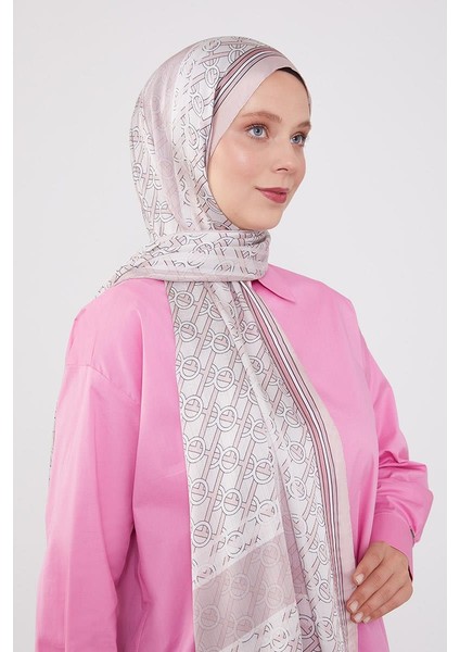 Yavruağzı Şeritli Halka Desen Brand Şal fiyatları