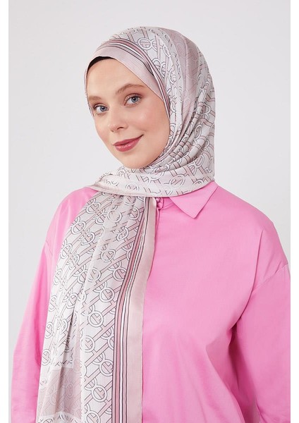 Yavruağzı Şeritli Halka Desen Brand Şal modelleri